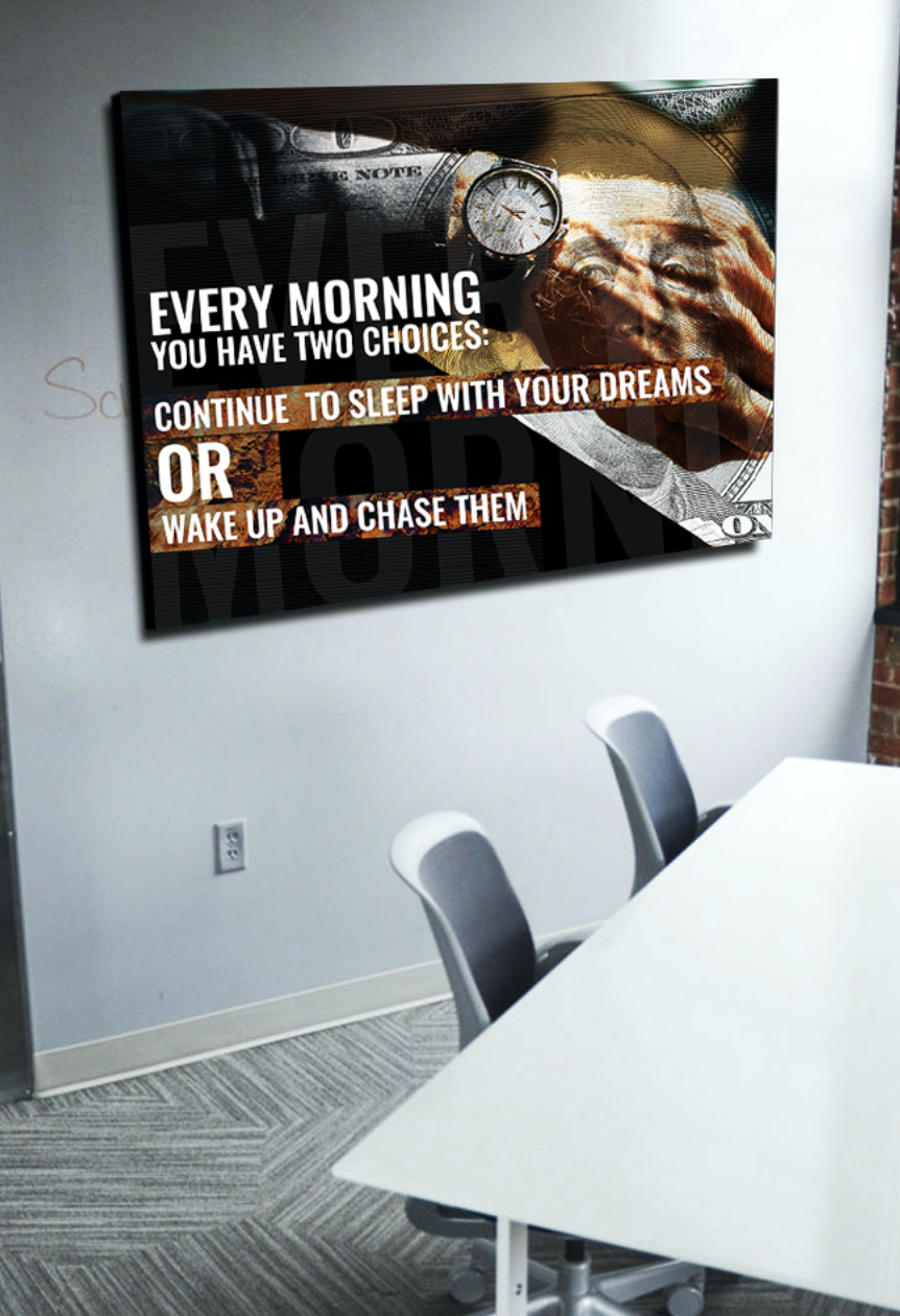 Exclusive Business Wall Art: Two Choices in Wood Frame, Ready to Hang - Buy 2 Get 20% Off