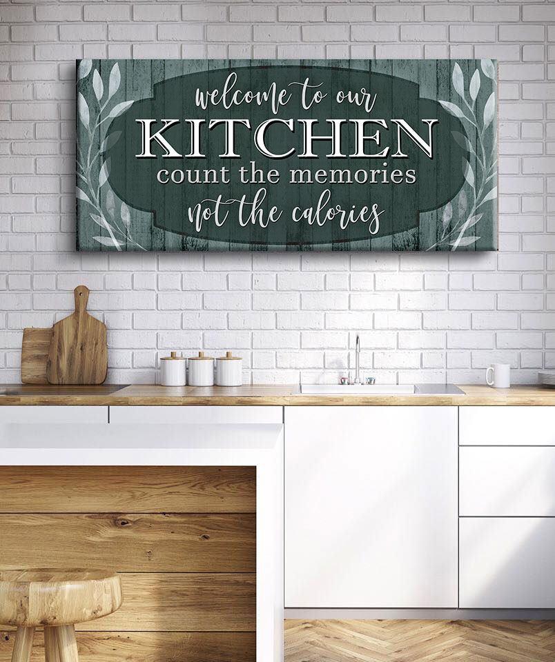 Kitchen Wall Art: Welcome Sign (Wood Frame, Ready to Hang) - Buy 2, Save 20%