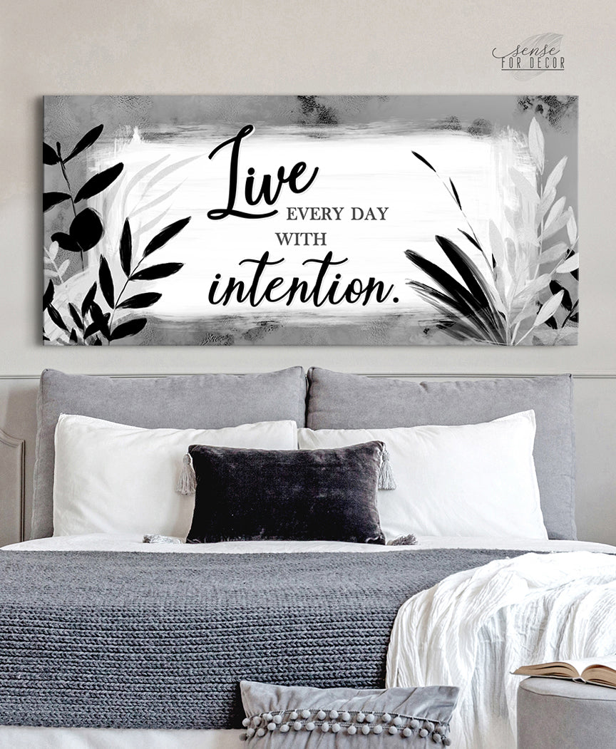 Christian Wall Art - Live Every Day Intentionally (Ready-to-Hang Wood Frame) - Buy 2, Save 20%