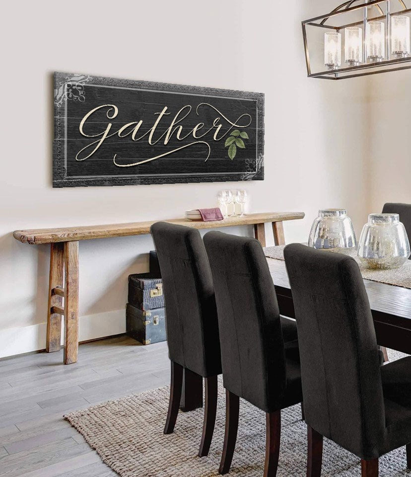 High - Quality Christian Wall Art Gather V7 with Wood Frame, Ready to Hang