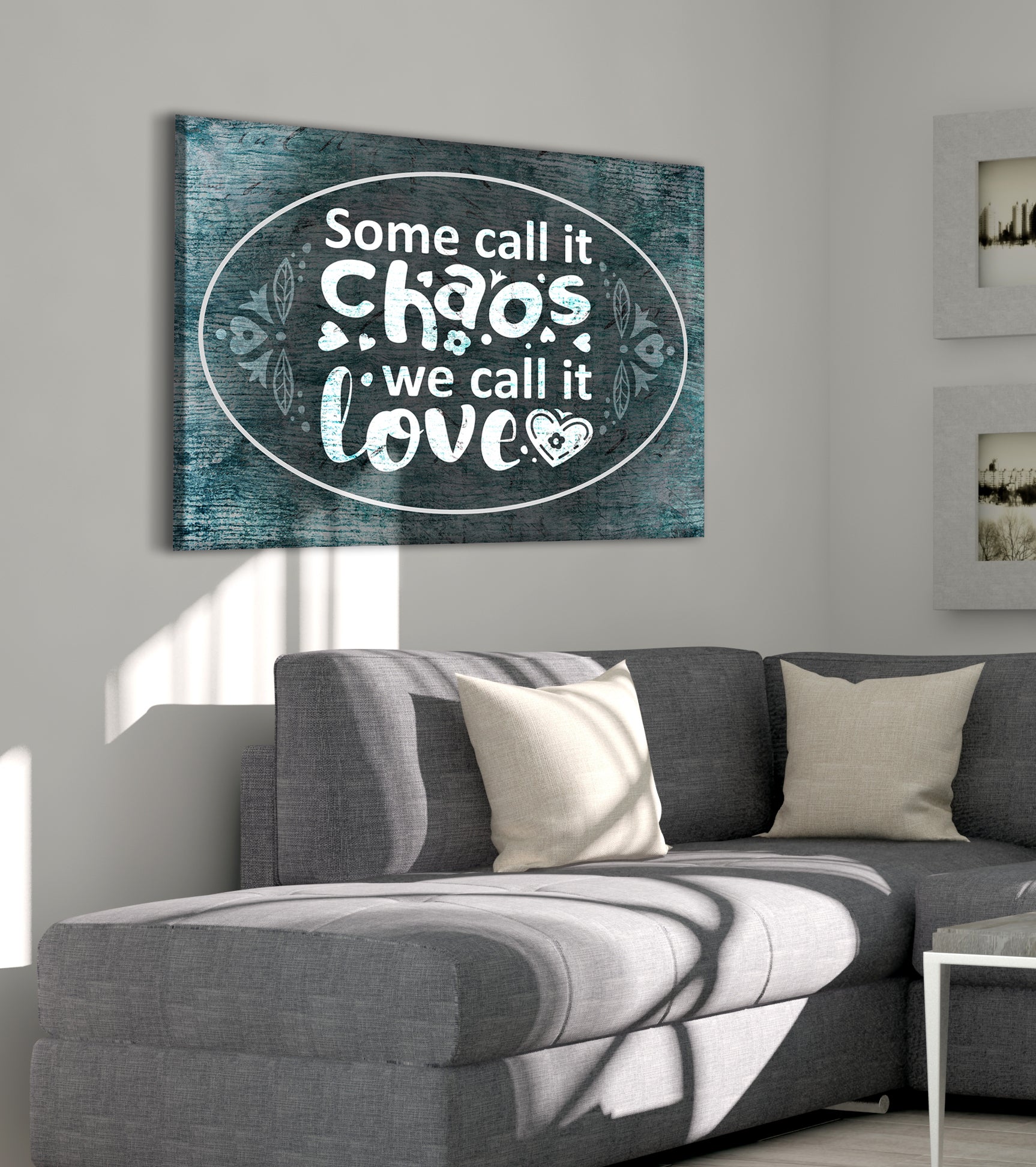 Hot Deal! Family Wall Art - Wood Frame, Ready to Hang: Chaos is Love