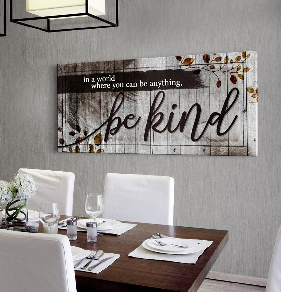 Exclusive Home Wall Art: 'In A World Where V2' - Wood Frame, Ready to Hang