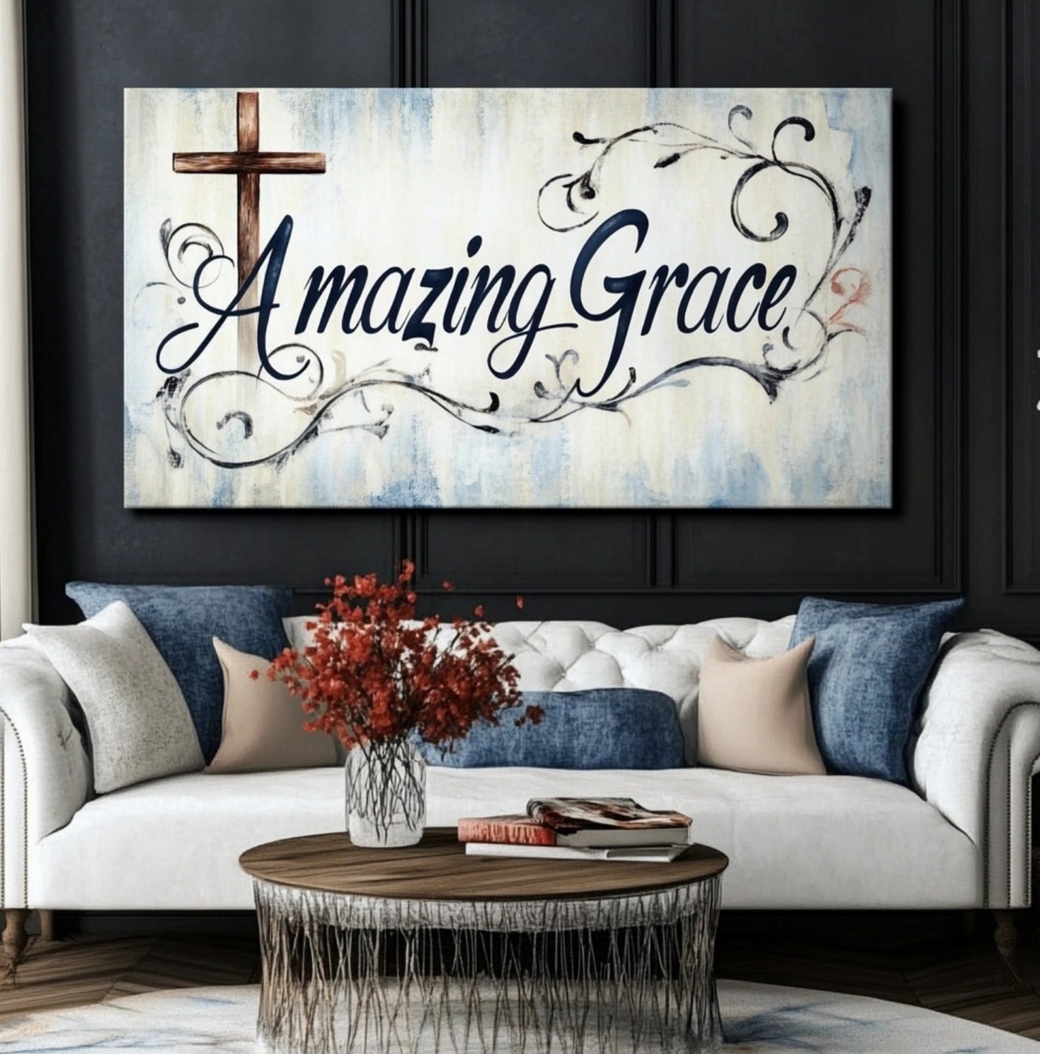 Christian Wall Art: 'Amazing Grace V15' - Buy 2, Save 20%