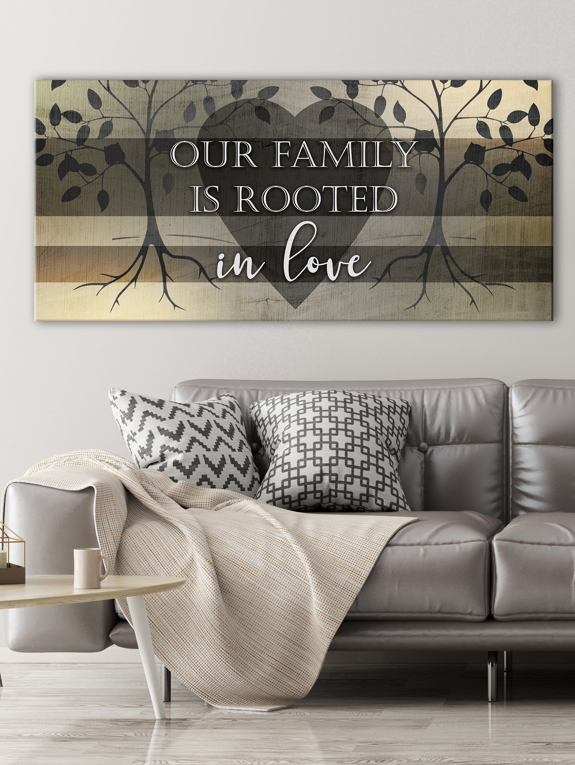 Hot! Family Wall Art: Family Rooted in Love (Wood Frame, Ready to Hang)