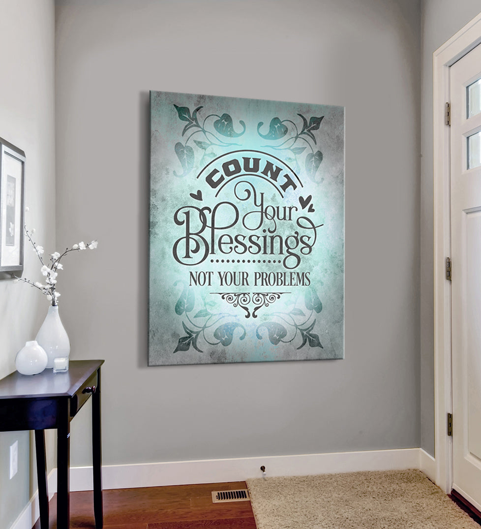 Hot Deal! Christian 'Count Your Blessings' Wall Art with Wood Frame, Ready to Hang
