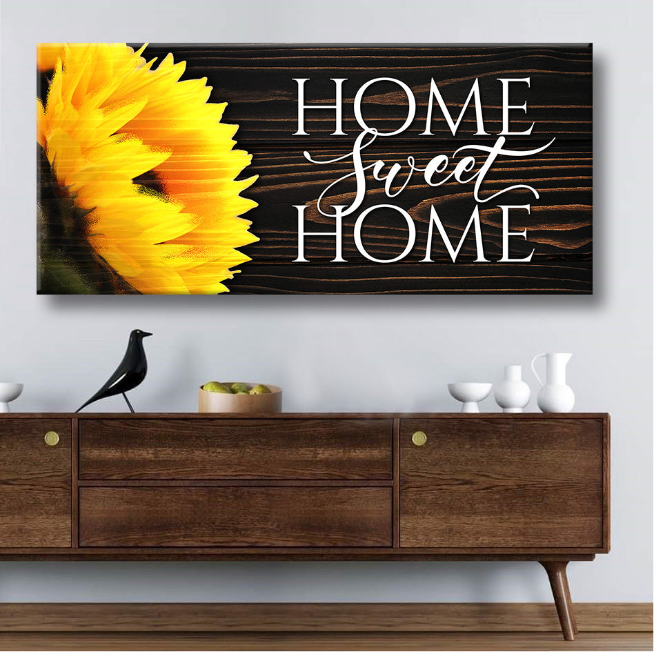 Ready - To - Hang Home Sweet Home Wall Art V22 with Wood Frame