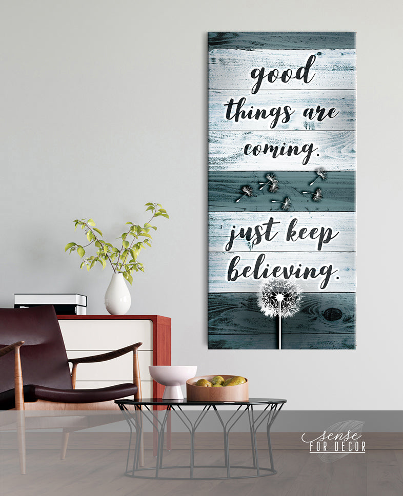 Hot Deal! Inspire Wall Art: Good Things Are Coming (Wood Frame, Ready To Hang)