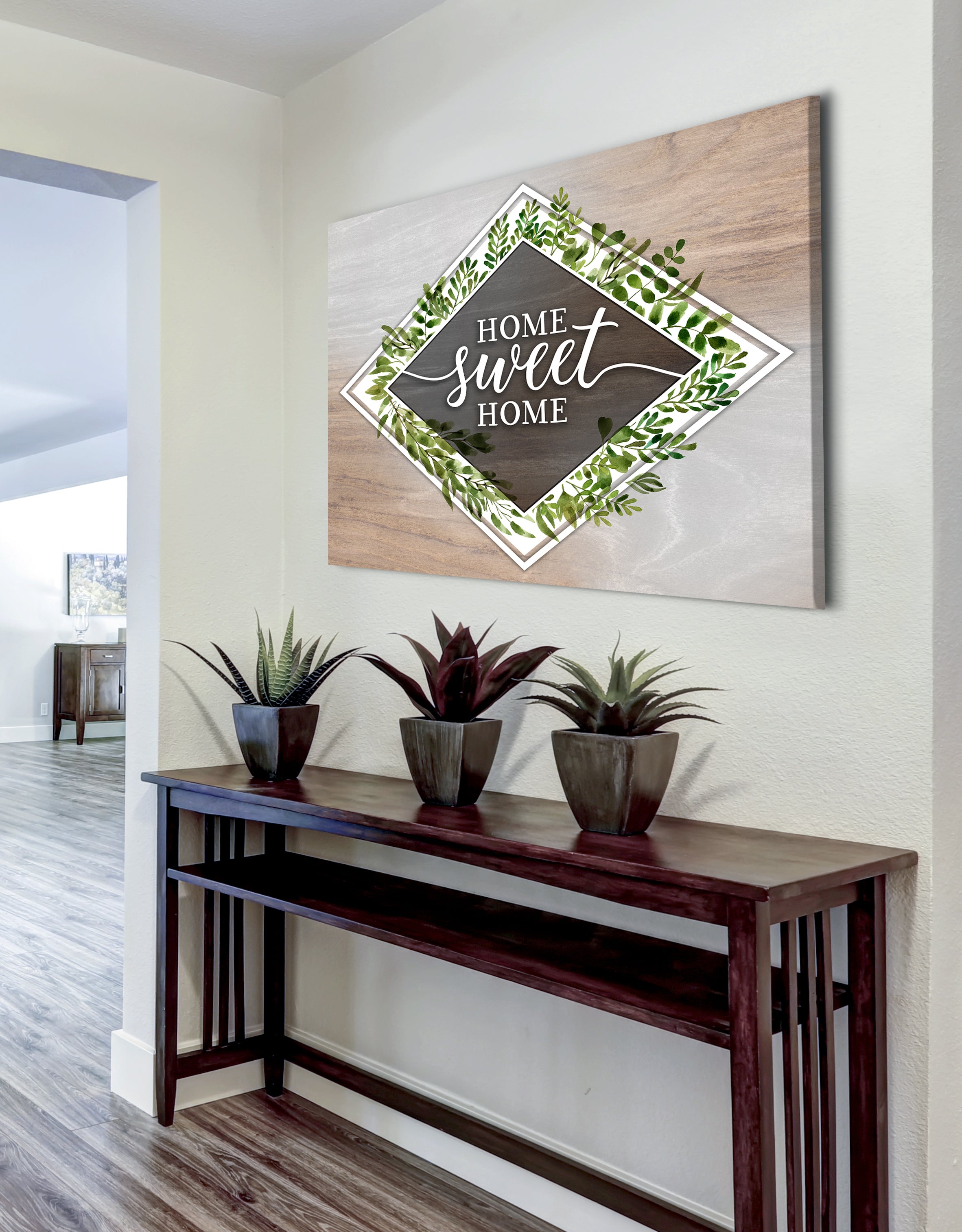 Hot Deal! Ready-to-Hang Wood Frame Home Wall Art - Home Sweet Home V18