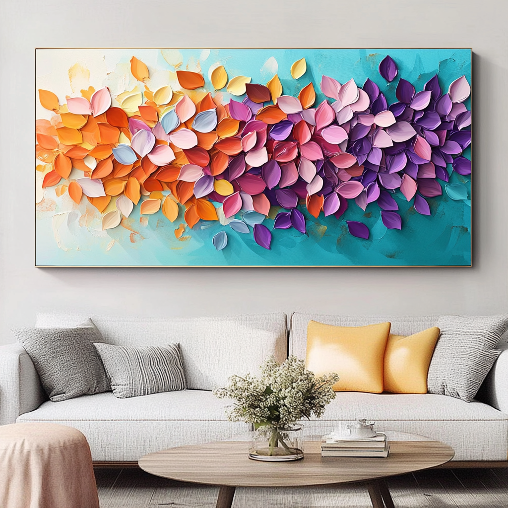 Nature Wall Art: Colorful Blossoms for Your Decor