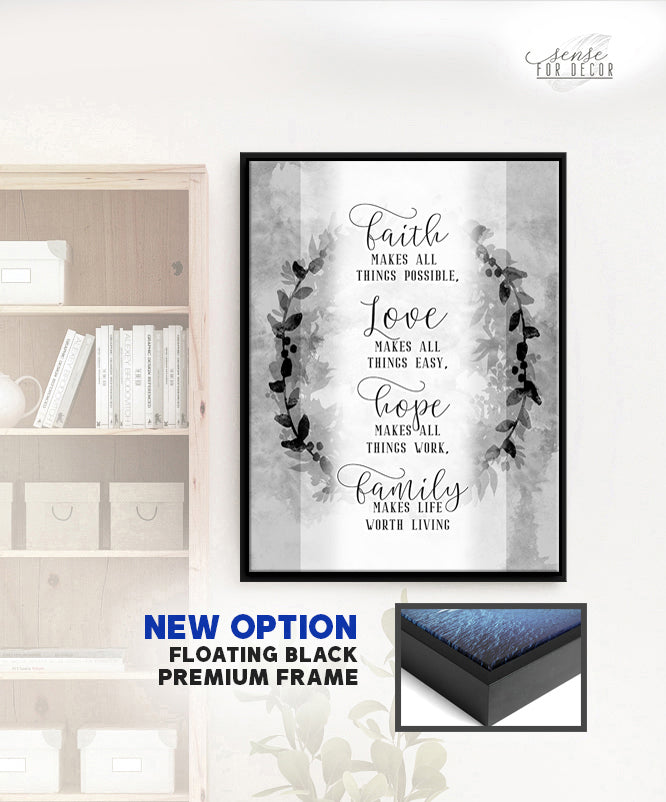 Faith Wall Art: Ready-To-Hang Wood Frame - Buy 2 Save 20%