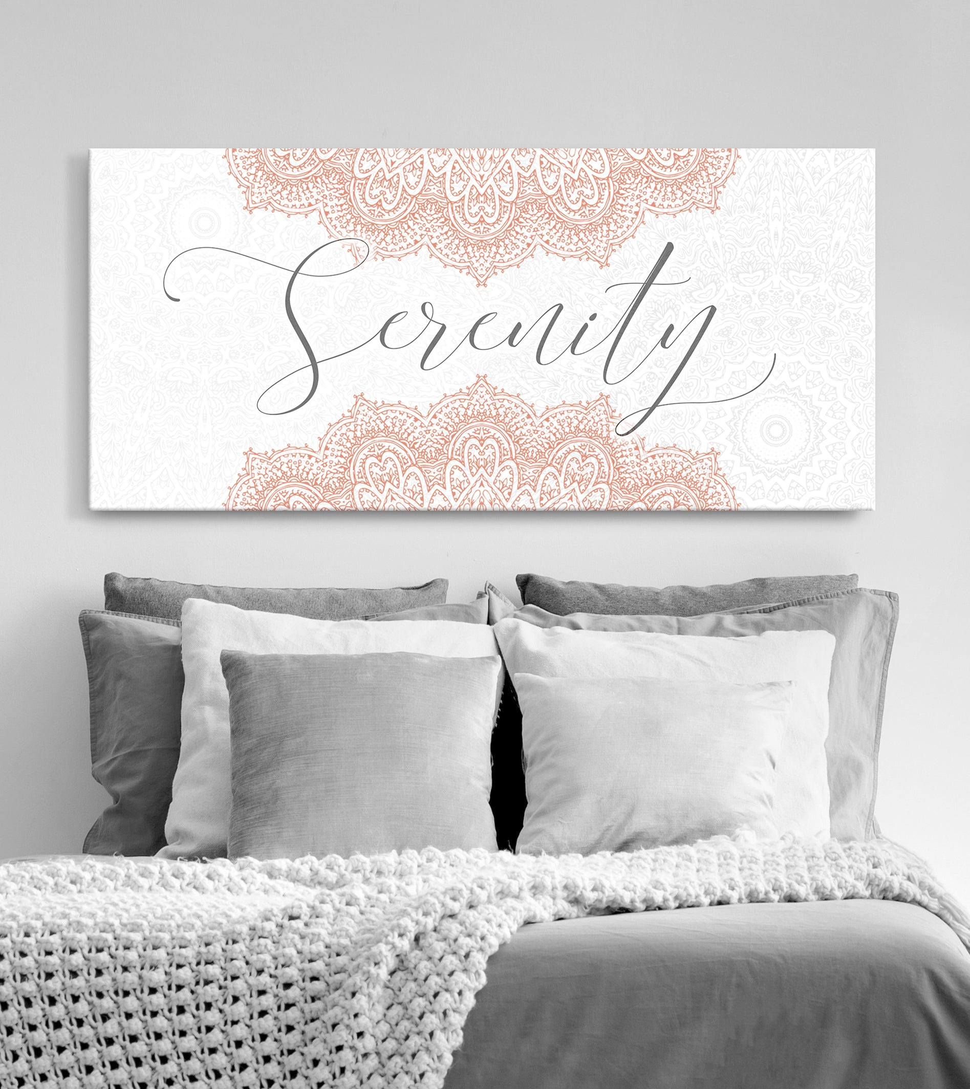 Exclusive Home Wall Art: Serenity Word with Wood Frame, Ready to Hang - Buy 2 Get 20% Off!