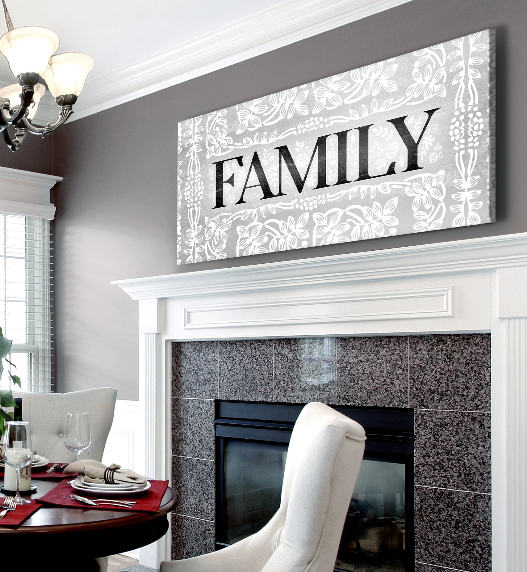 Family Wall Art Sign V5: Wood Frame, Ready to Hang - Buy 2 Save 20%