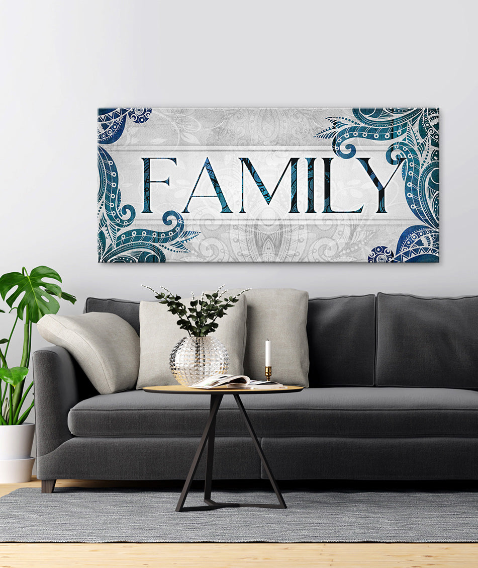 Family Wall Art Sign V9: Wood Frame, Ready to Hang - Buy 2, Save 20%
