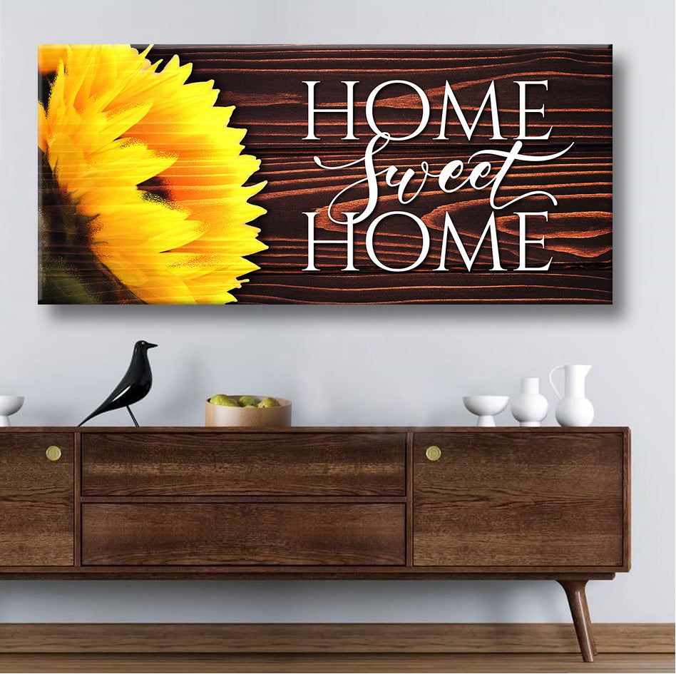 Ready - To - Hang Home Sweet Home Wall Art V22 with Wood Frame