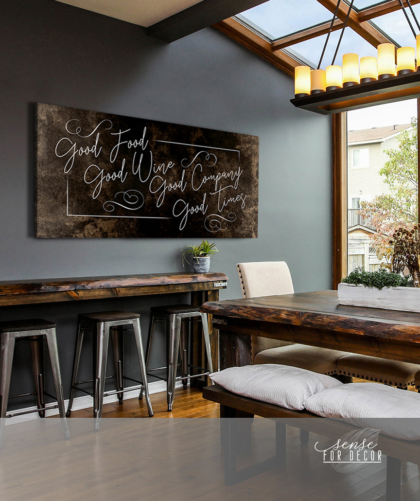 High - quality Wine Wall Art: Enjoy Good Wine, Good Company, and Good Times