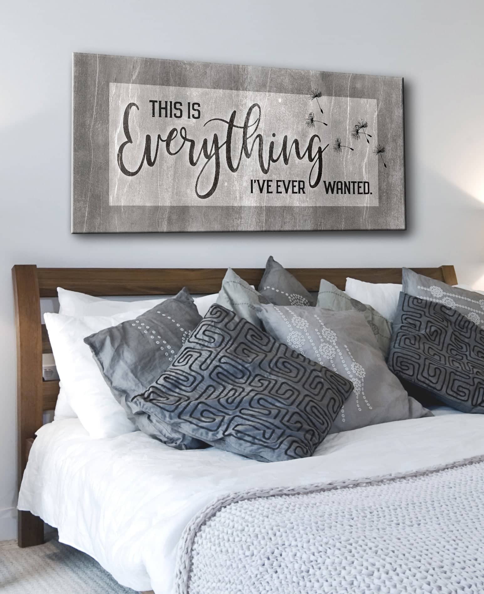 Exclusive Bedroom Wall Art - 'This Is Everything I've Ever Wanted' with Wood Frame, Ready to Hang! Buy 2, Save 20%