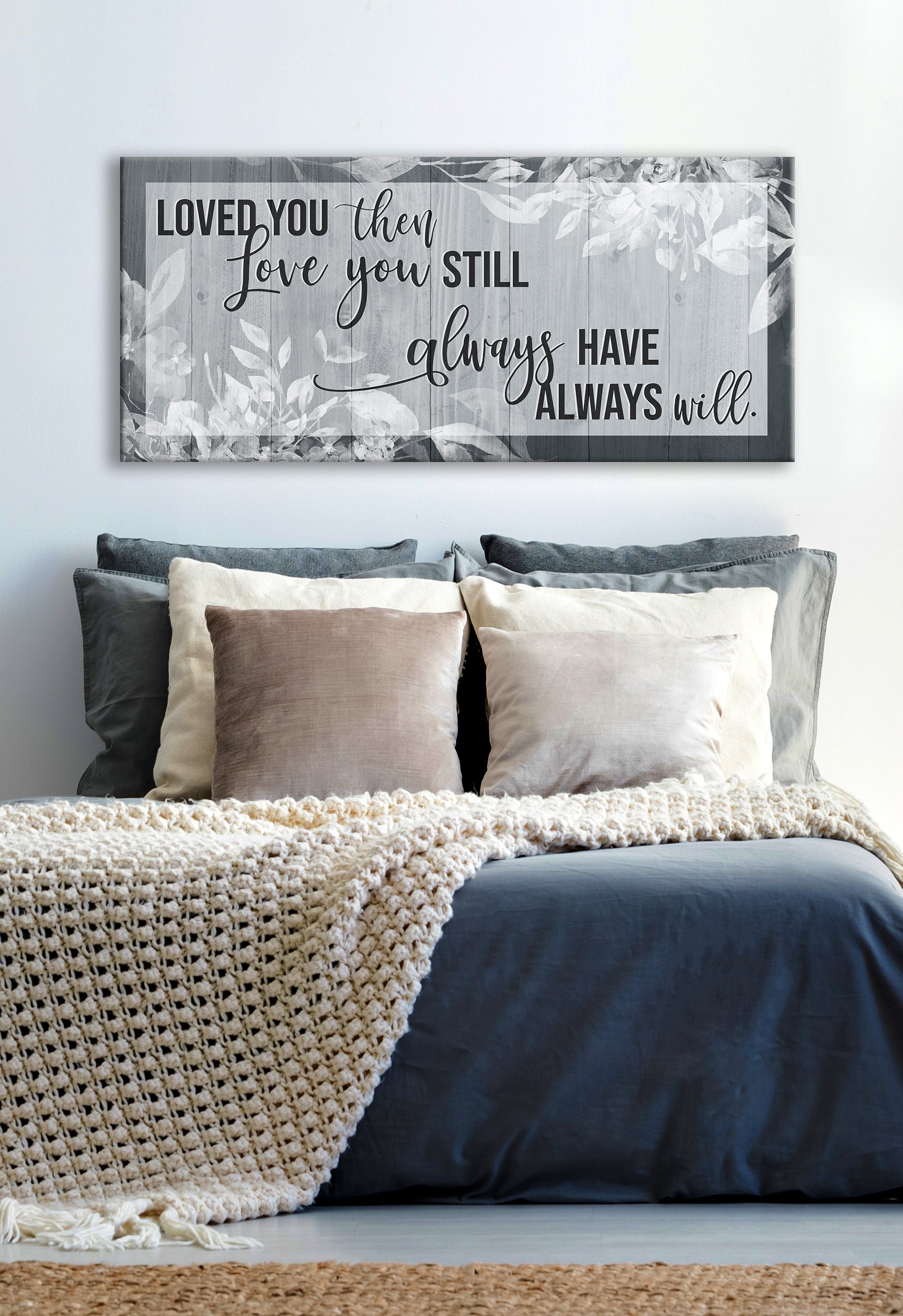 Hot Deal! Ready-to-Hang Couples Wall Art - Love You Now, Love You Still V2 with Wood Frame