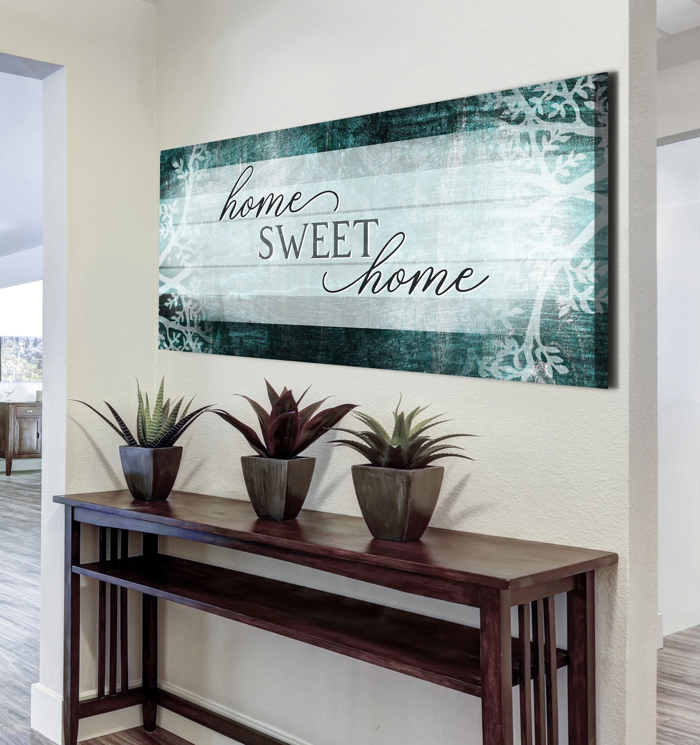 Hot Deal! Ready-to-Hang 'Home Sweet Home' Wall Art with Wood Frame