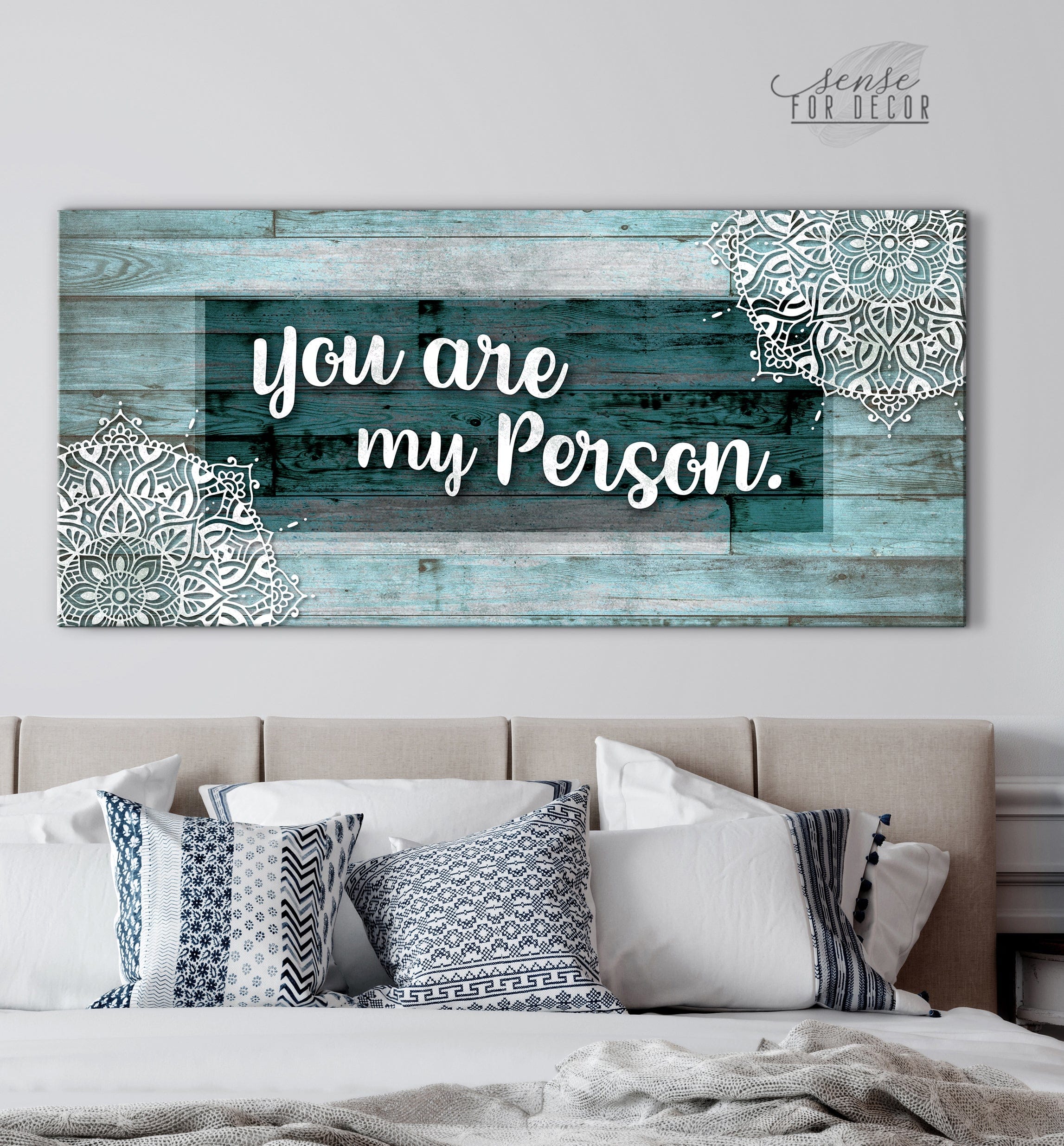High - Quality Couples Wall Art 'You Are My Favorite Person' V3 with Wood Frame, Ready to Hang