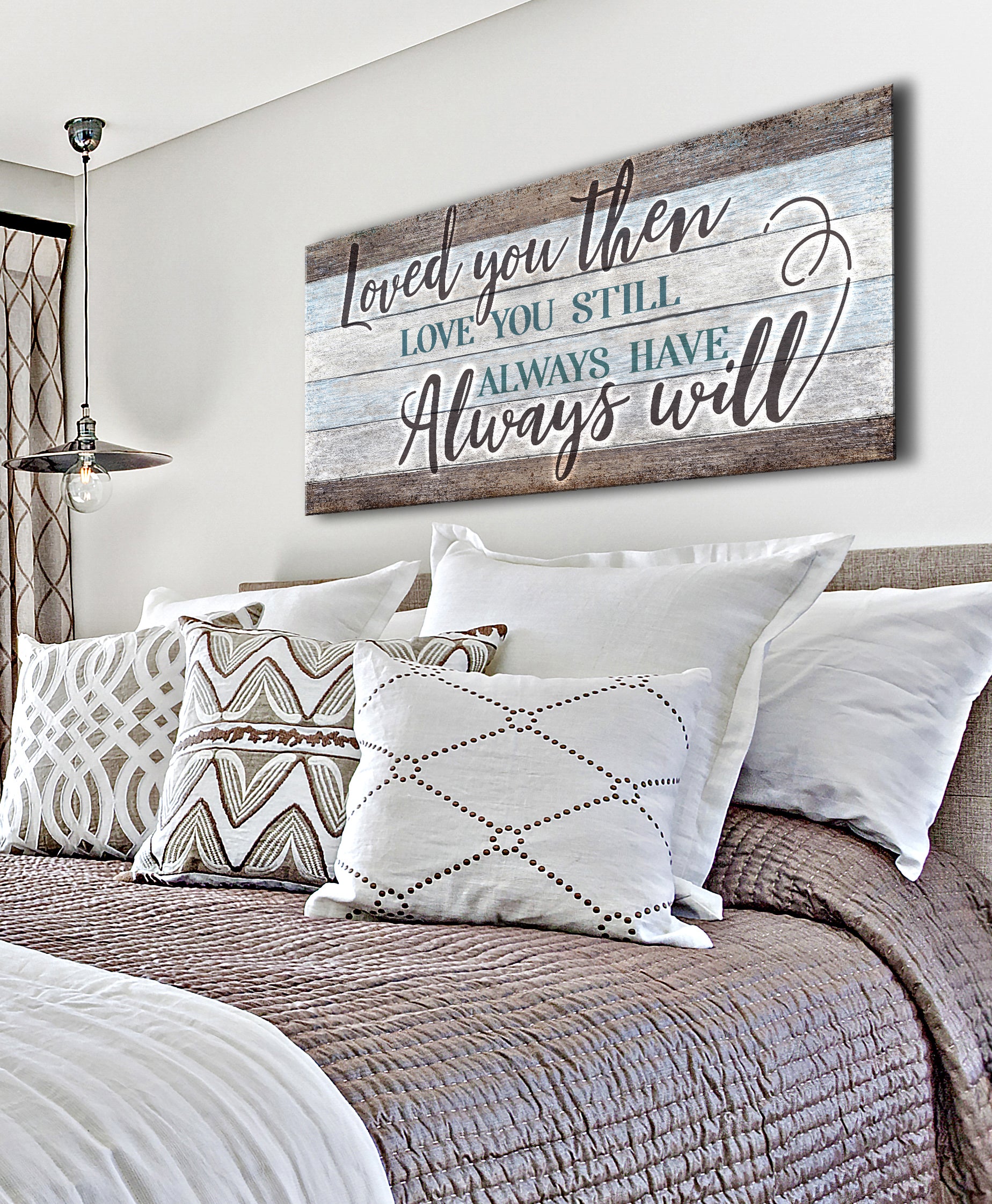 Hot! Couples Wall Art - Loved You Then, Love You Still V7 (Wood Frame, Ready To Hang)