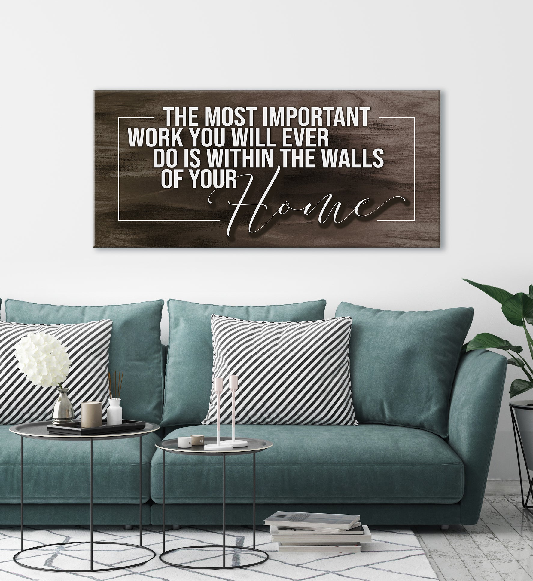 Hot Deal! Ready-to-Hang Wood Frame Home Wall Art