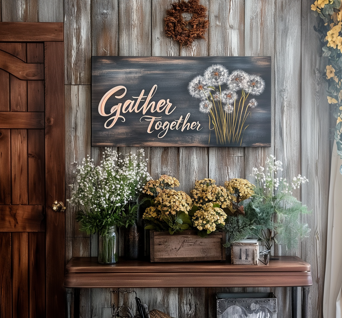 High - Quality Home Wall Art: Gather Together V2 for Decor