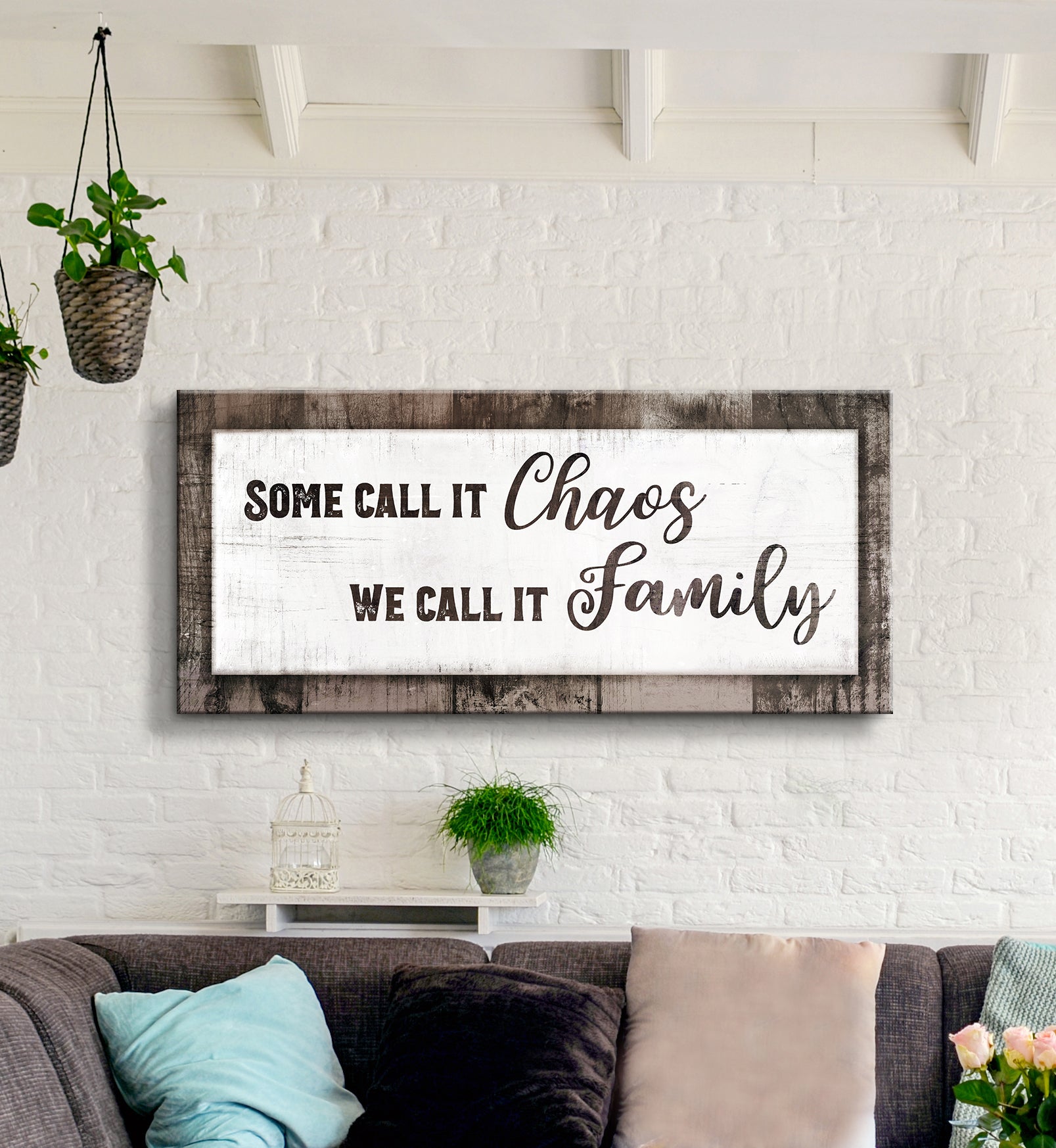 Hot! Family Wall Art V2: Wood Frame, Ready To Hang