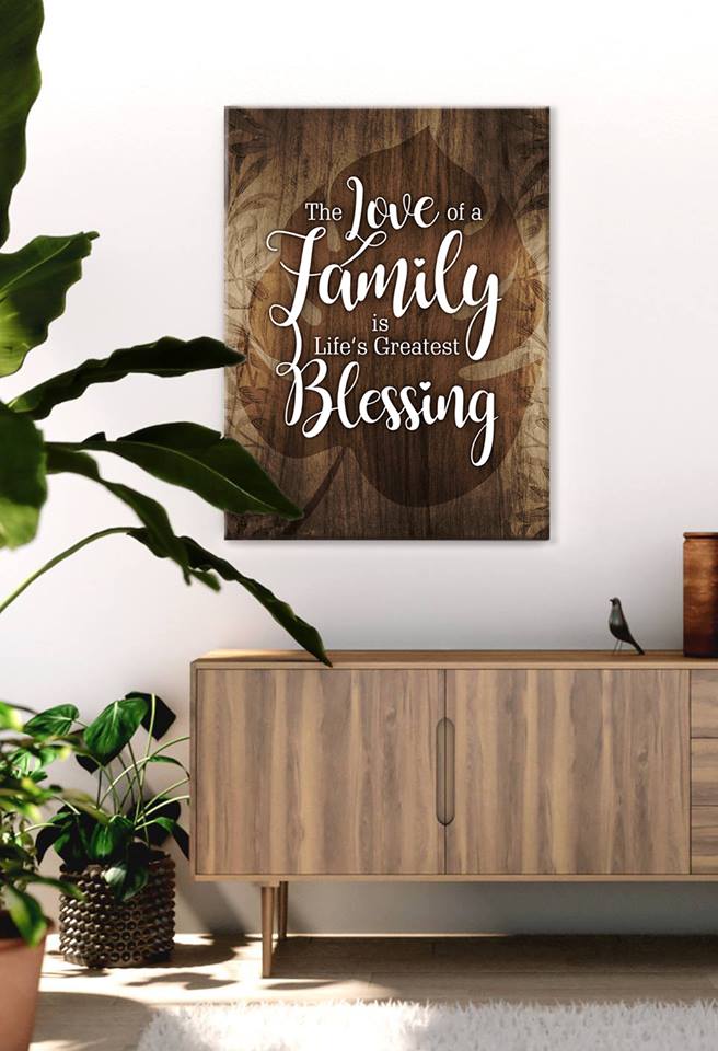 High - Quality Wood - Framed Family Wall Art: Celebrating Family Love (Ready to Hang)