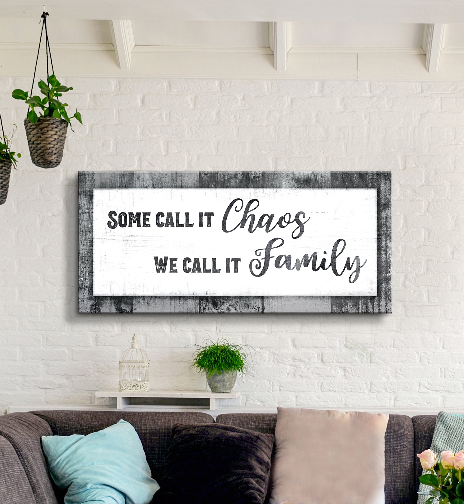 Hot! Family Wall Art V2: Wood Frame, Ready To Hang