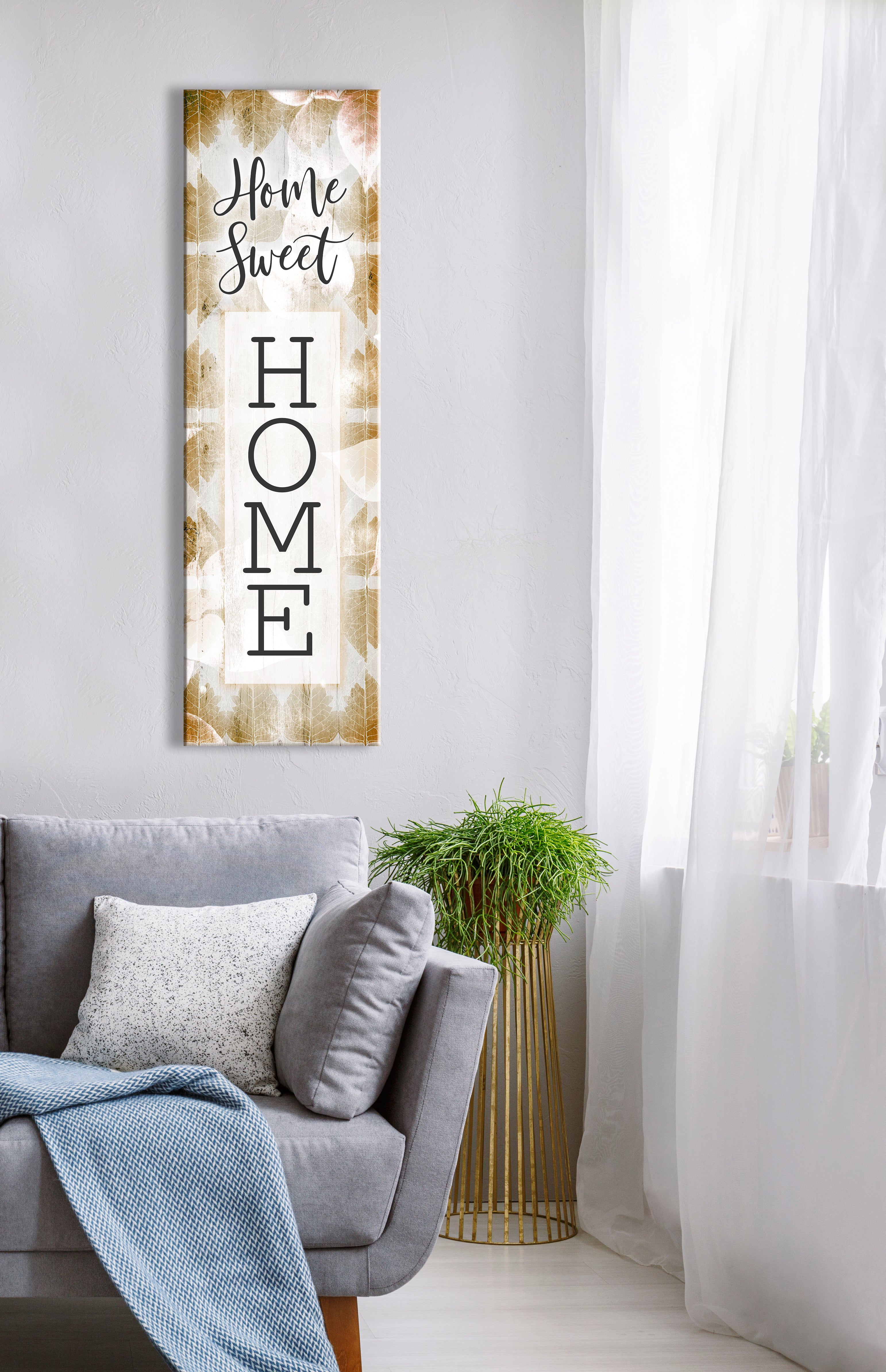 Hot Deal! Home Sweet Home V9 Wall Art with Wood Frame, Ready to Hang