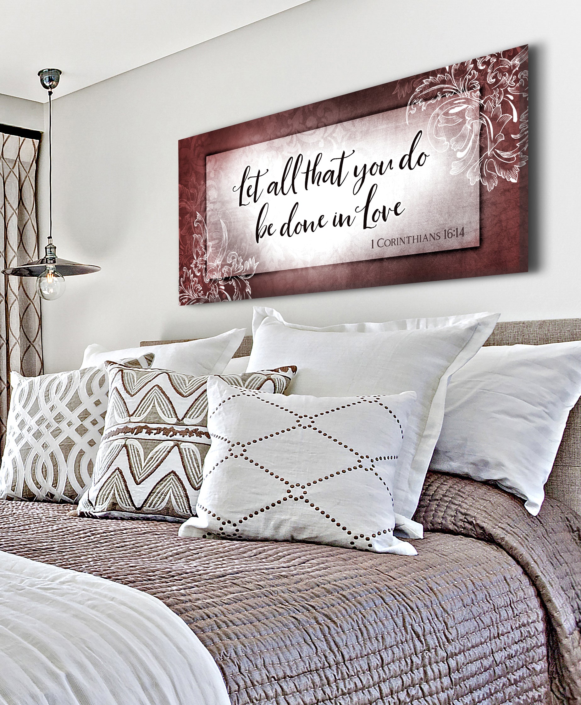 Christian Wall Art: 'Let All That You Do Be Done In Love' (Ready-to-Hang Wood Frame) - Buy 2, Save 20%