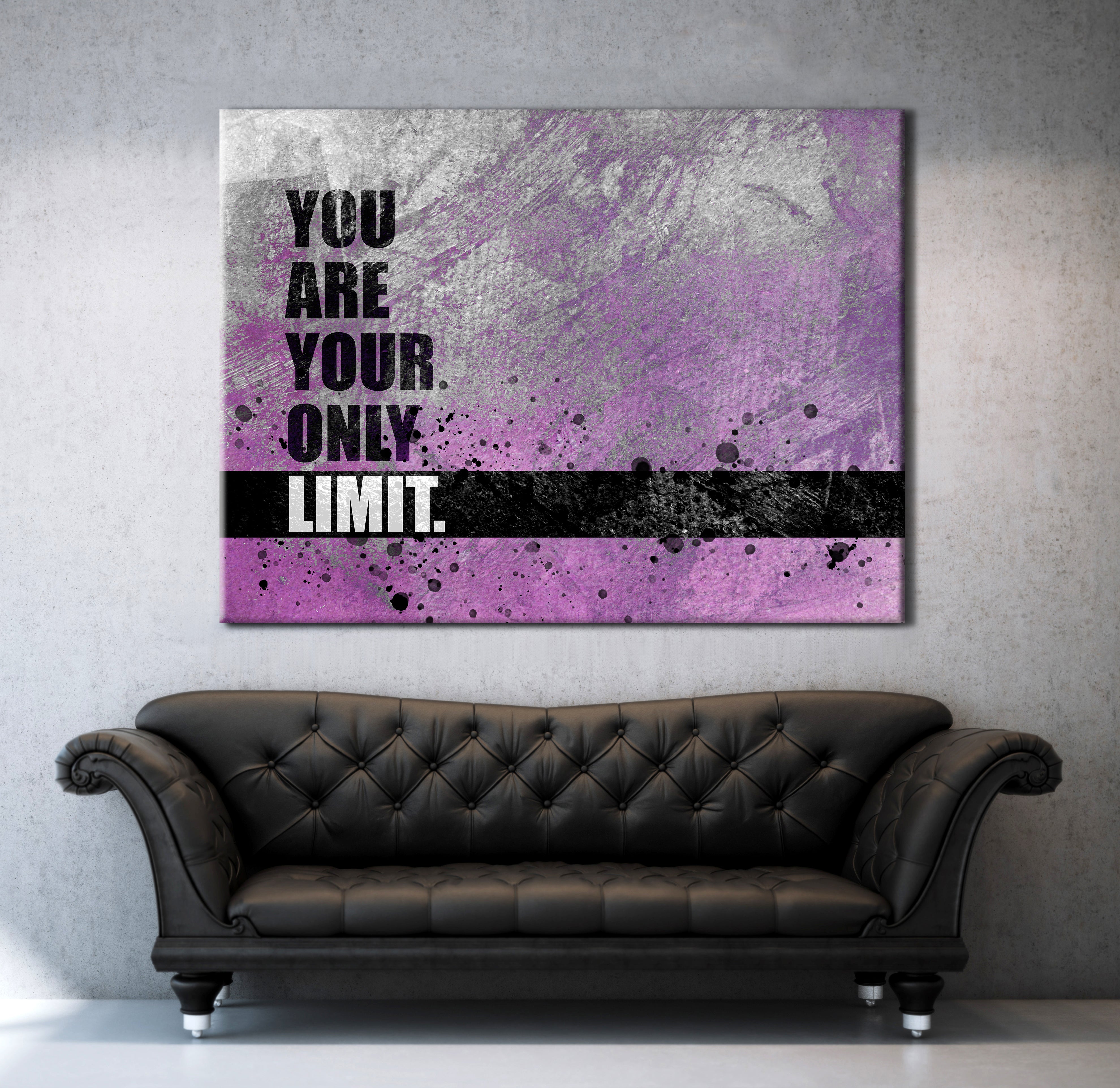Hot Deal! Business Wall Art - 'You Are Your Only Limit' (Wood Frame, Ready To Hang)