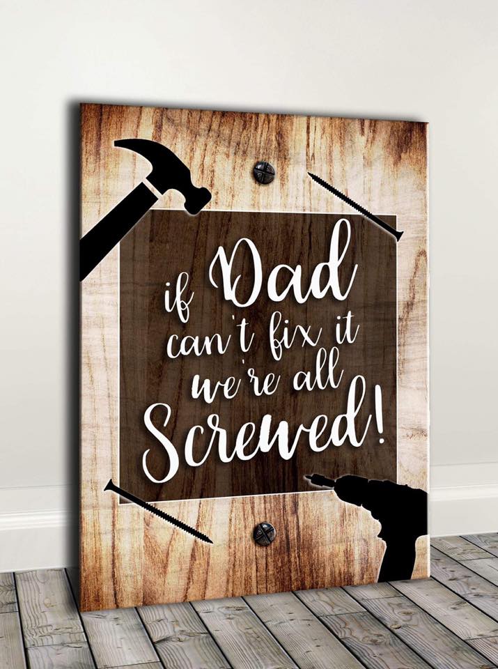 Hot Deal: Ready-to-Hang Wood Frame Home Wall Art for Dad