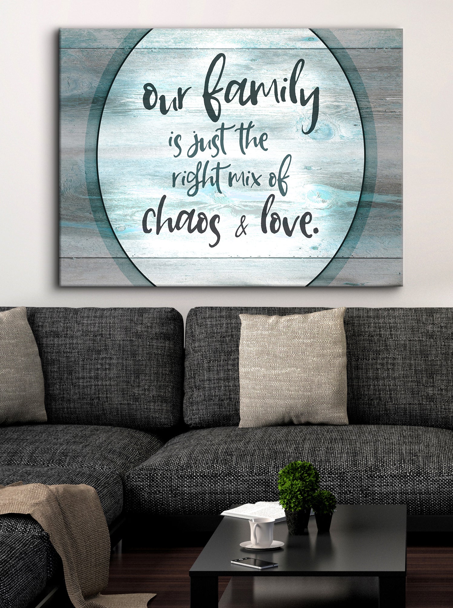 High - Quality Wood - Framed Family Wall Art: A Perfect Mix for Your Home (Ready To Hang)