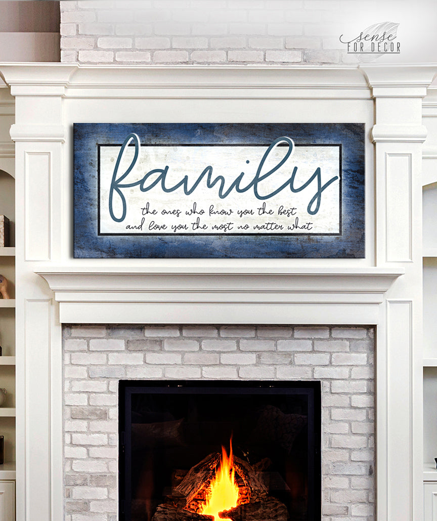 High - Quality Family Wall Art with Wood Frame, Ready to Hang
