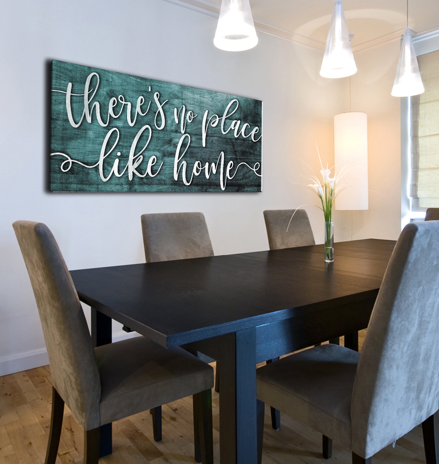 High - Quality Wood - Framed 'There's No Place Like Home' Wall Art, Ready to Hang