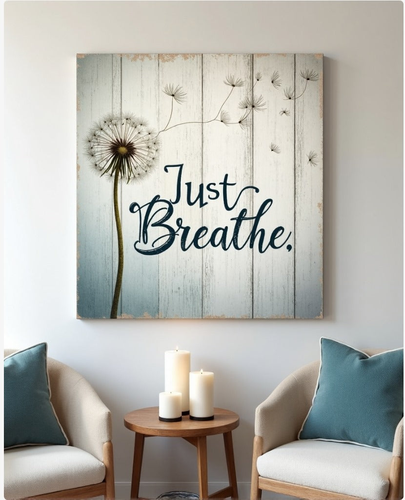 Exclusive Home Wall Art - Just Breathe V24, Buy 2 Get 20% Off!