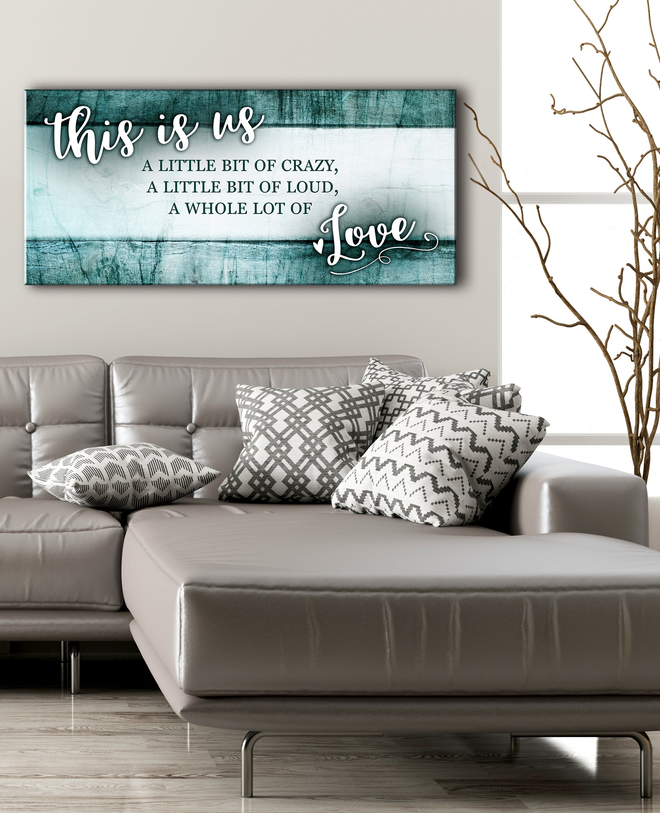 Family Wall Art 'This Is Us' V4 - Wood Frame, Ready To Hang! Buy 2 Save 20%