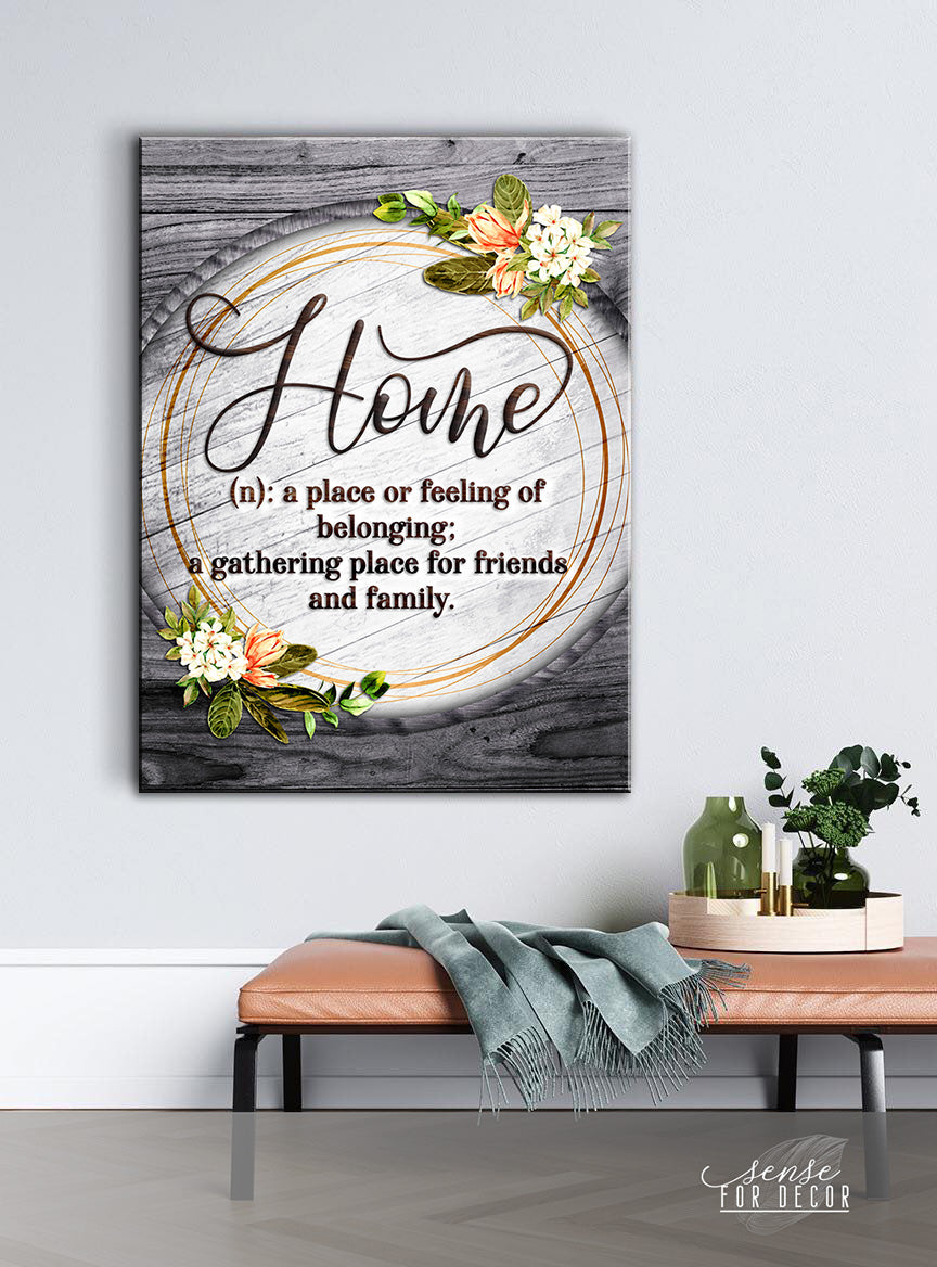 Ready-to-Hang Wood Frame Home Wall Art: Create a Sense of Belonging (Buy 2, Save 20%)