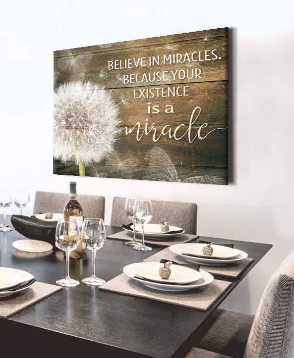 Inspire Wall Art: Believe in Miracles - Wood Frame, Ready to Hang! Get 20% Off on 2 Items