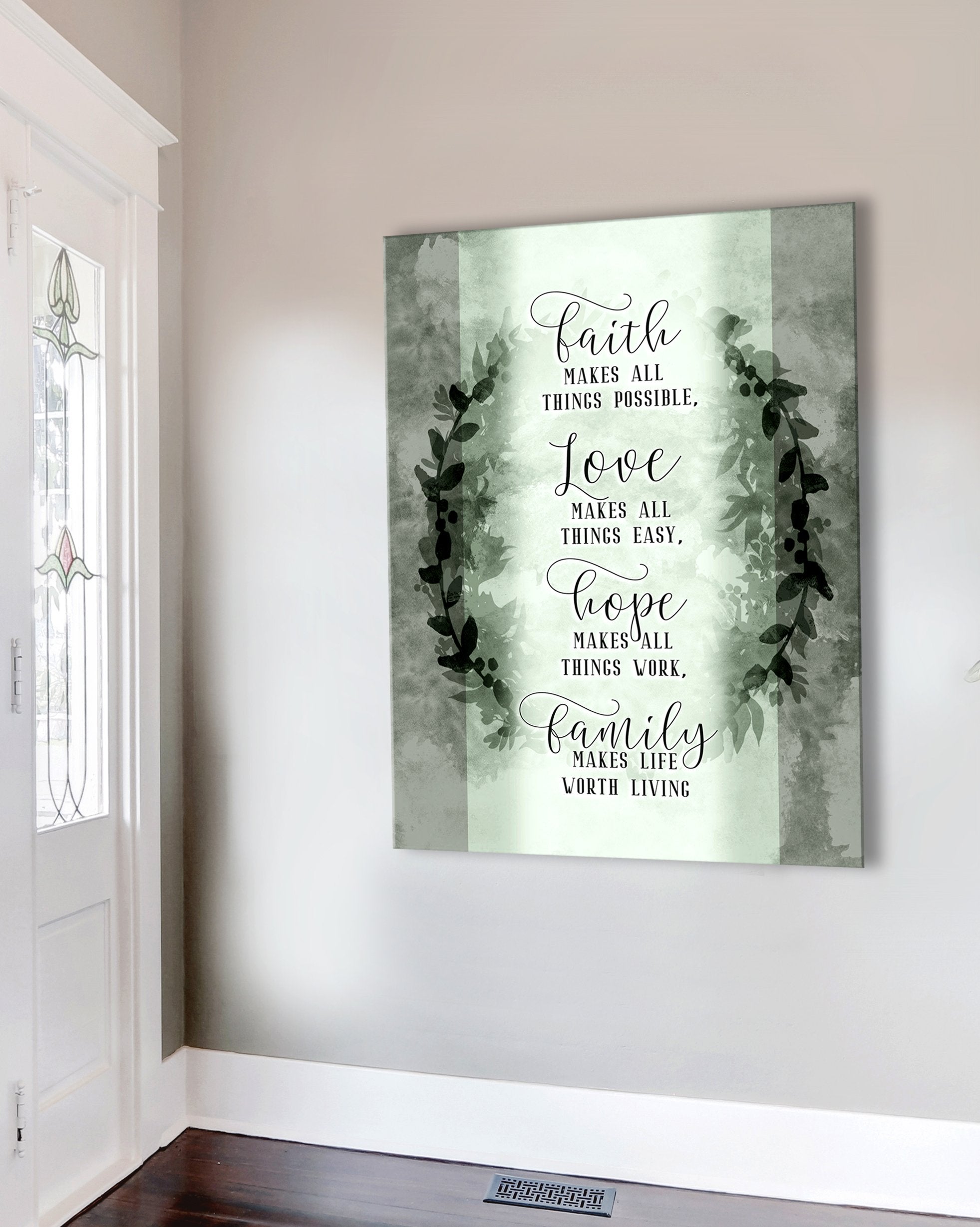 Faith Wall Art: Ready-To-Hang Wood Frame - Buy 2 Save 20%