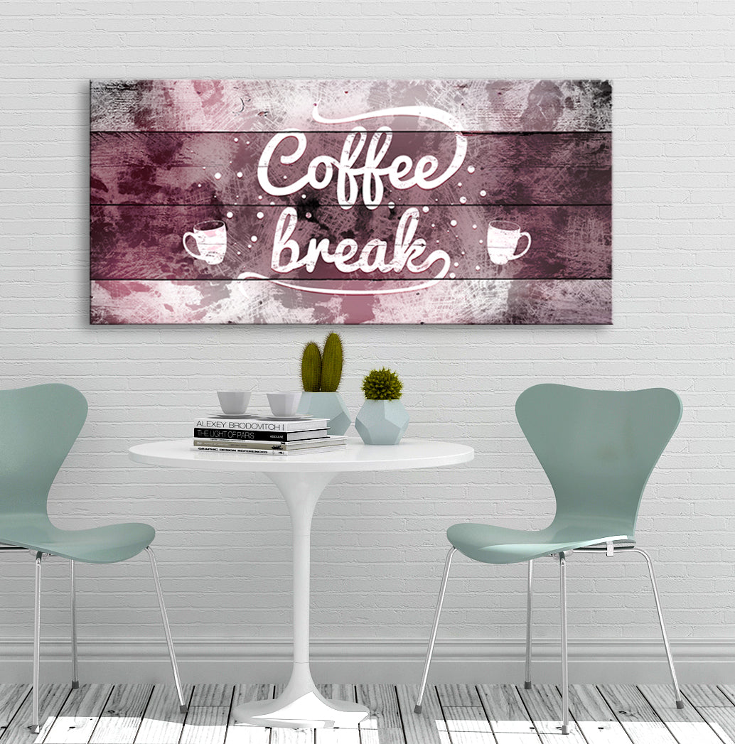 High - quality Ready - to - Hang Wood - framed Coffee Break Wall Art, Buy 2 Save 20%