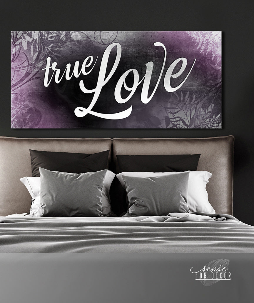 Hot! Couples Wall Art - True Love (Wood Frame, Ready To Hang)