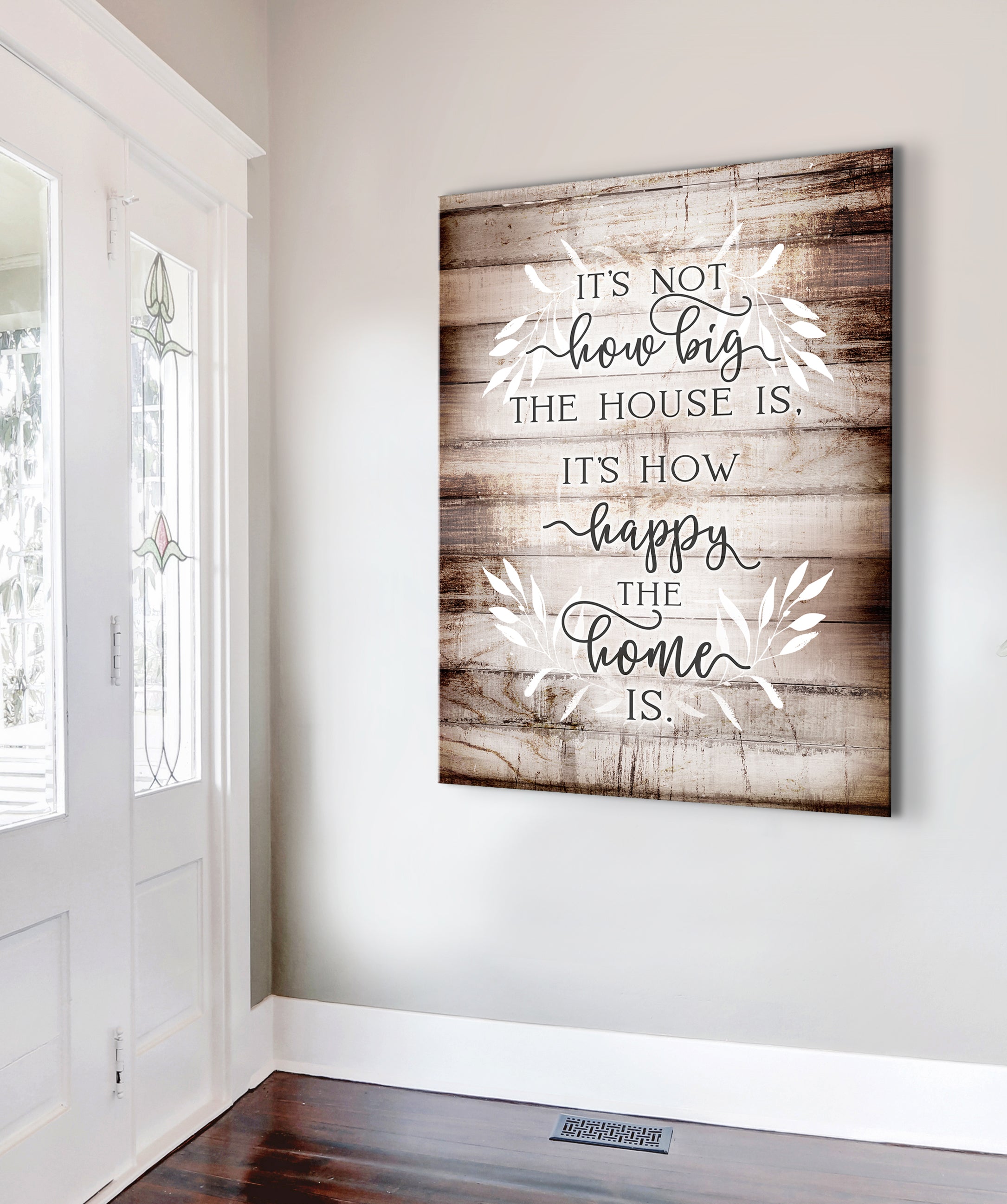 Ready-to-Hang Wood Frame Home Wall Art - It's Not the House Size V3