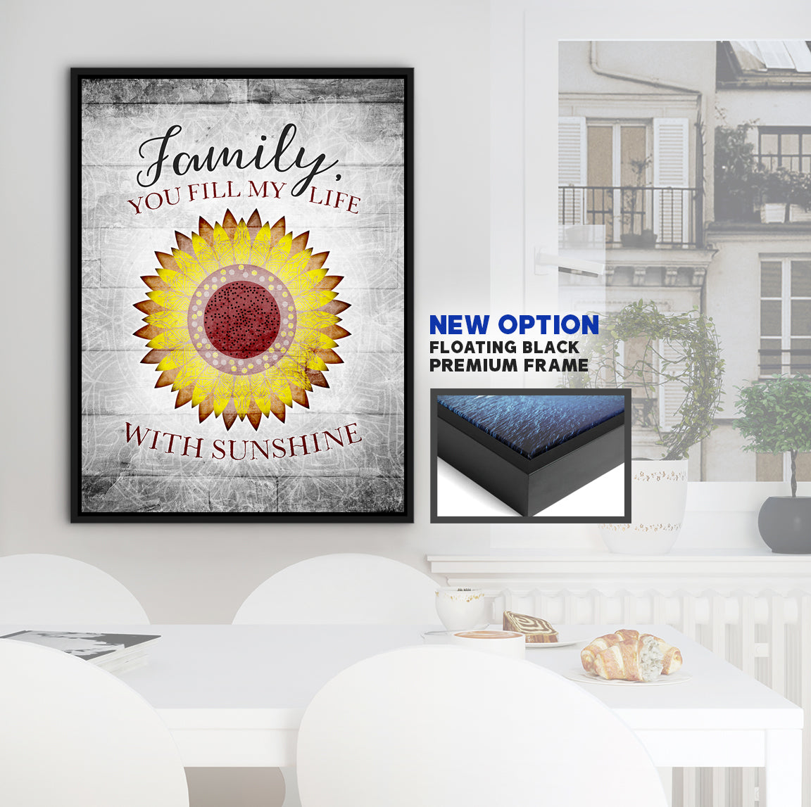 Boho Family Wall Art: You Fill My Life (Wood Frame, Ready To Hang) - Buy 2 Save 20%