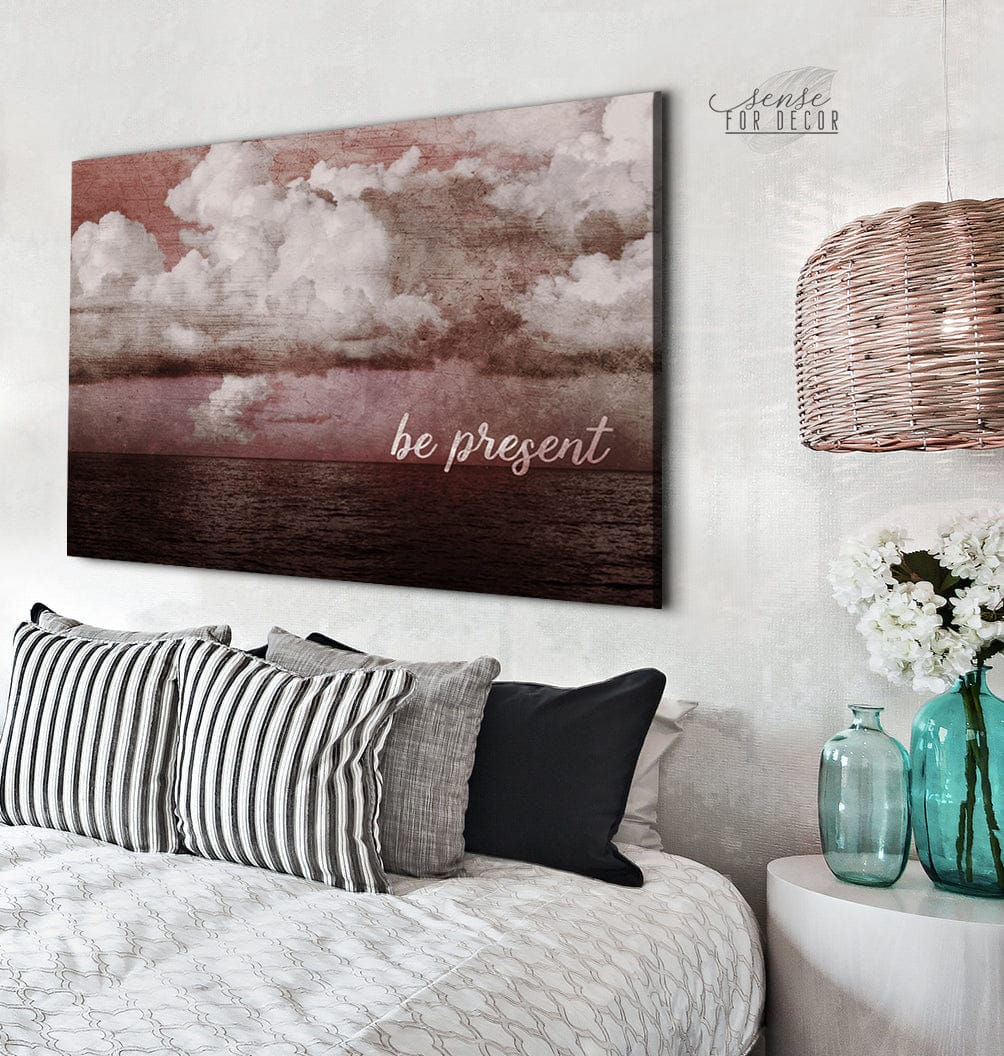 Exclusive! Ready - To - Hang Wood - Framed 'Be Present' Home Wall Art