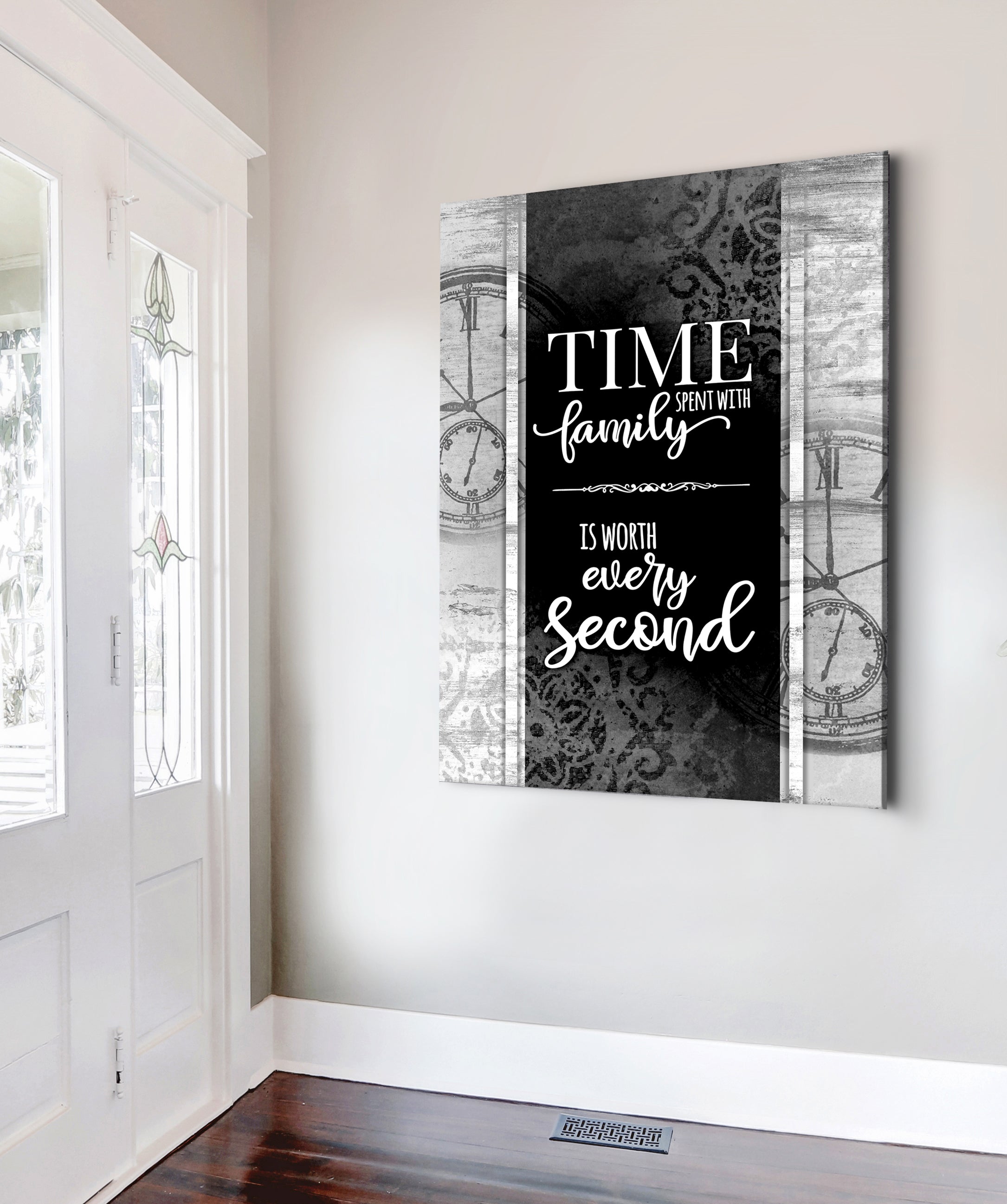 Family Wall Art: Ready - to - Hang Wood - Framed Time Spent With Family V3! Buy 2, Save 20%