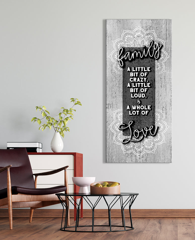 Hot! Boho Family Wall Art V4 with Wood Frame, Ready to Hang