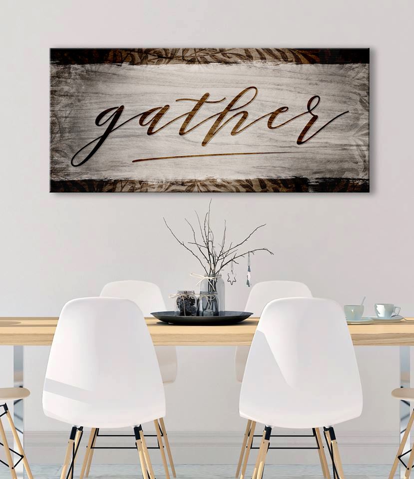 Hot Sale! Christian Gather V9 Wall Art with Wood Frame, Ready To Hang