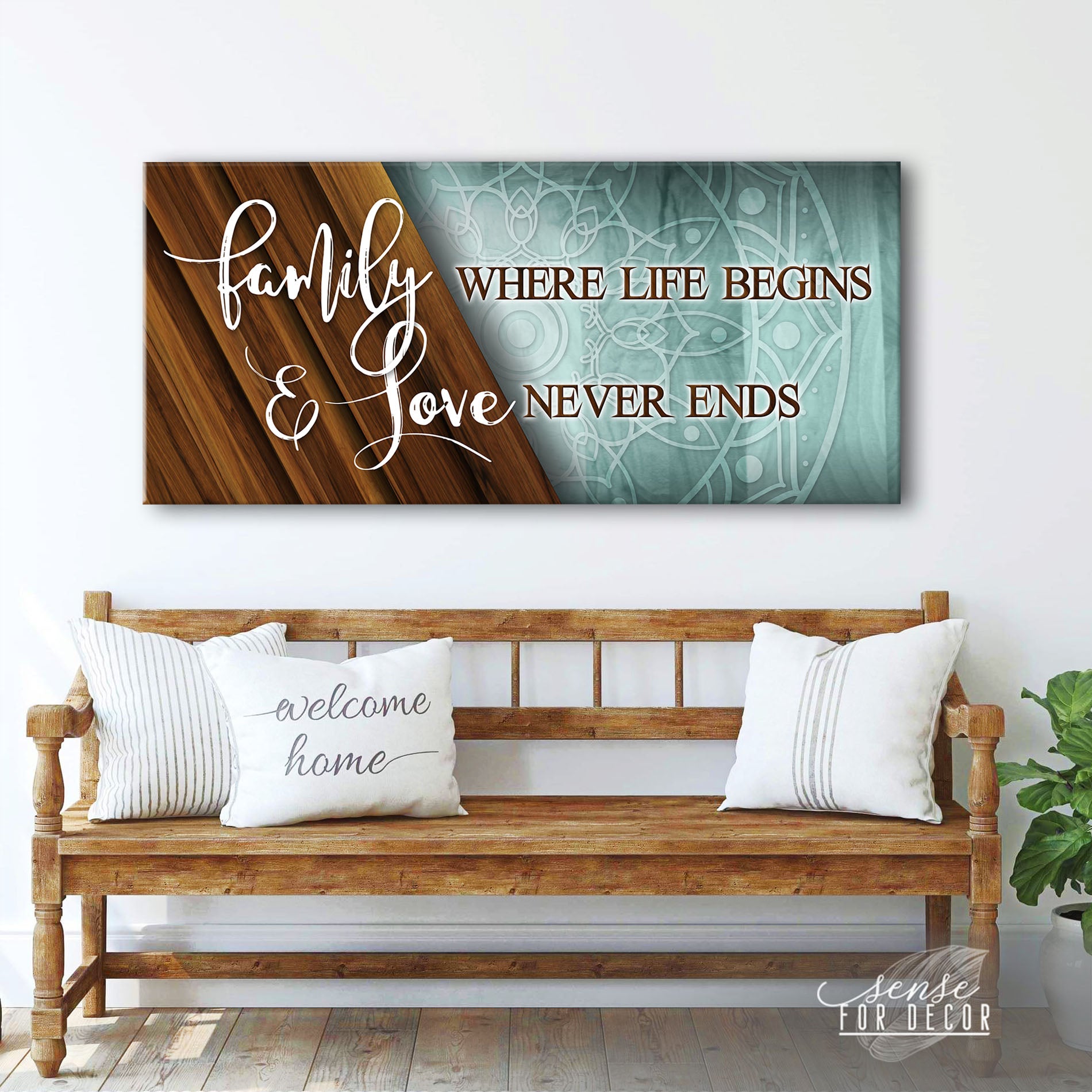 High - Quality Wood - Framed Family and Love Wall Art, Ready to Hang